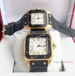 Fake Cartier Santos 100th Anniversary Lover Watch / Men 51mm and Lady 35mm